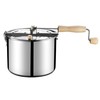 Great Northern Popcorn 6251 Great Northern Popcorn Original Stainless Steel Stove Top 6-1/2 Quart Popcorn Popper 864569QBU